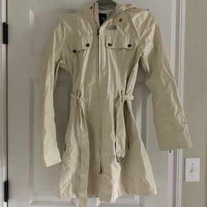 North face long rain coat
